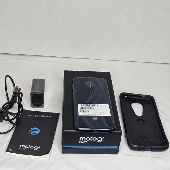 AT & T Motorola Moto G6 Play Unlocked Smart Cell   phone - Picture 3 of 4